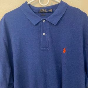 Blue/orange Polo